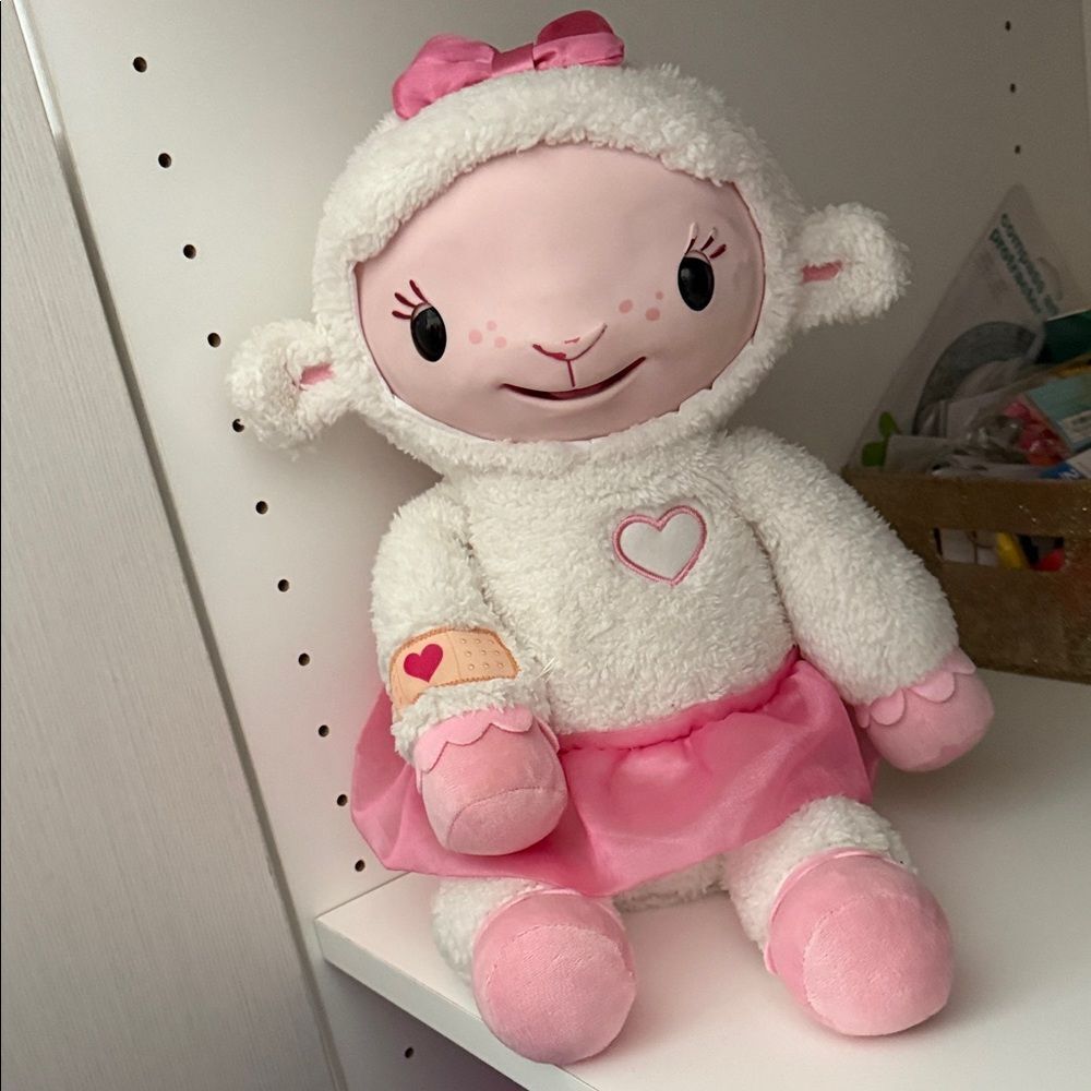 💕Last Deal💕Disney Pink and White Lamb Plush Toy Limited Edition toy